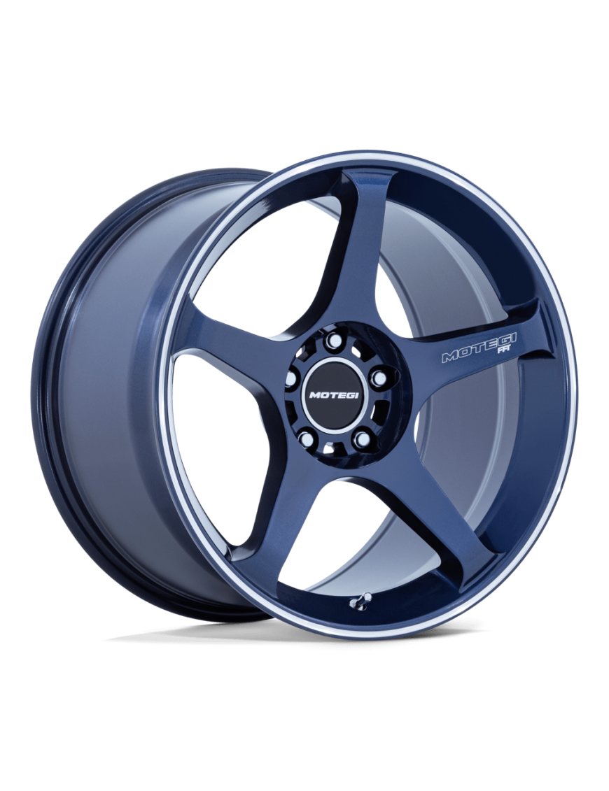 Felga aluminiowa MR159 BATTLE V Obsidian Blue W/ Machined Lip Stripe MOTEGI RACING