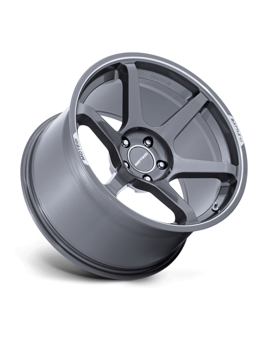 Felga aluminiowa MR160 BATTLE VI Gloss Gunzilla W/ Machined Lip MOTEGI RACING - ujęcie 2