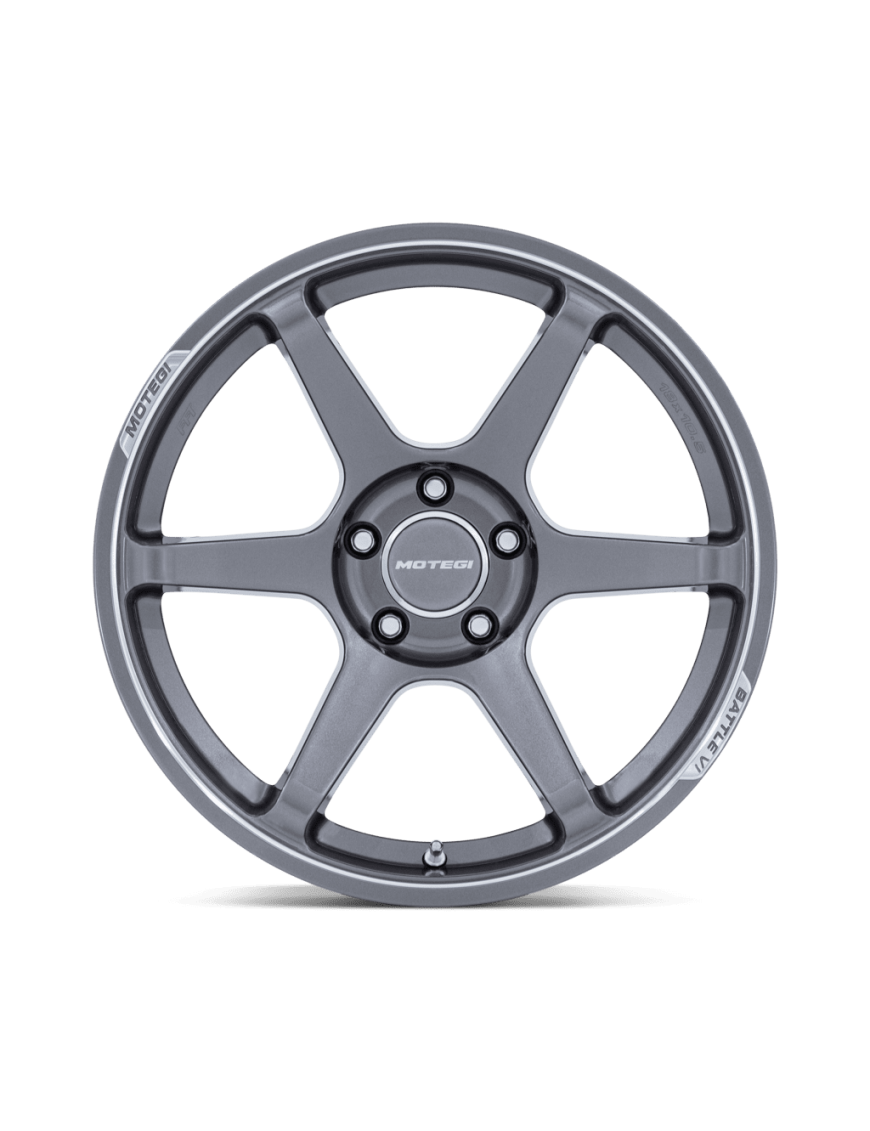 Felga aluminiowa MR160 BATTLE VI Gloss Gunzilla W/ Machined Lip MOTEGI RACING - ujęcie 3