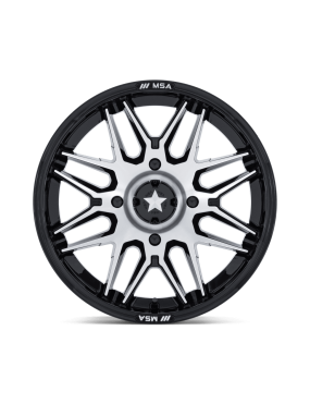 Felga aluminiowa M52 RADAR UTV Gloss Black Machined MSA - ujęcie 3