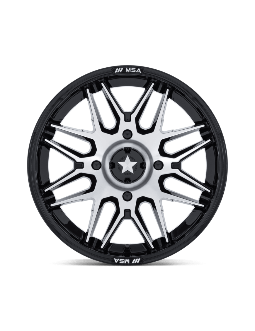 Felga aluminiowa M52 RADAR UTV Gloss Black Machined MSA - ujęcie 3