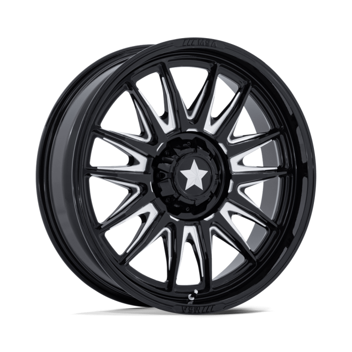 Felga aluminiowa M55 COMMANDER UTV Gloss Black Milled MSA