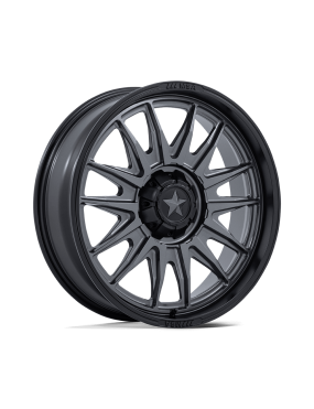 Felga aluminiowa M55 COMMANDER UTV Matte Gunmetal W/ Matte Black Lip MSA