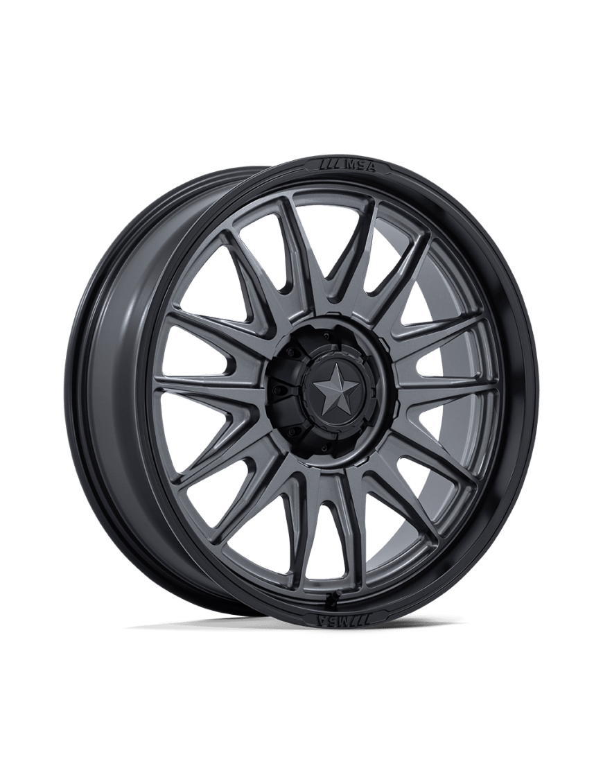 Felga aluminiowa M55 COMMANDER UTV Matte Gunmetal W/ Matte Black Lip MSA