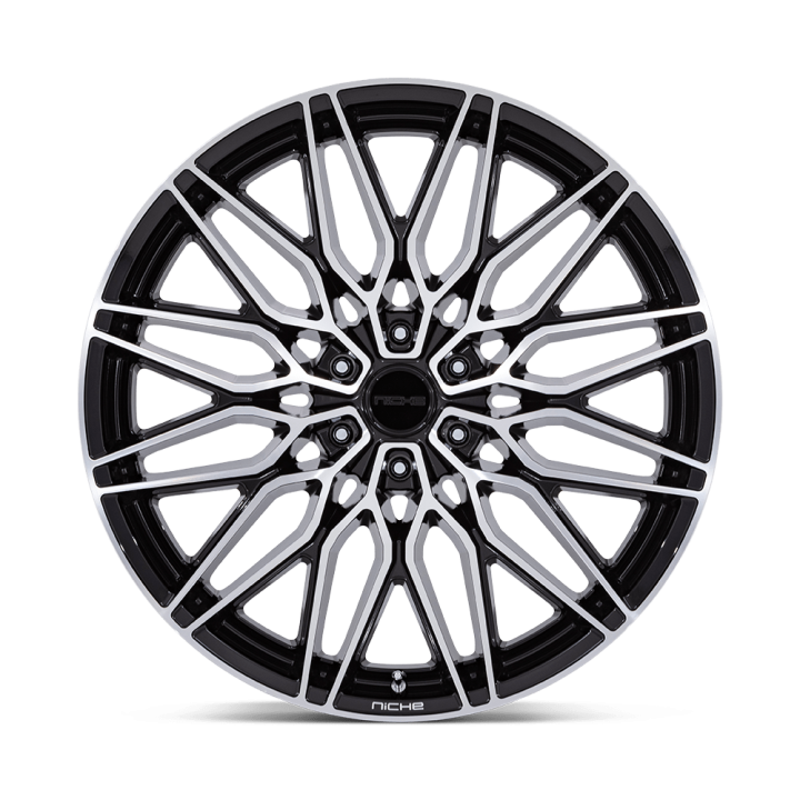 Felga aluminiowa NC278 CALABRIA 6 Gloss Black W/ Machined NICHE ROAD WHEELS - ujęcie 2