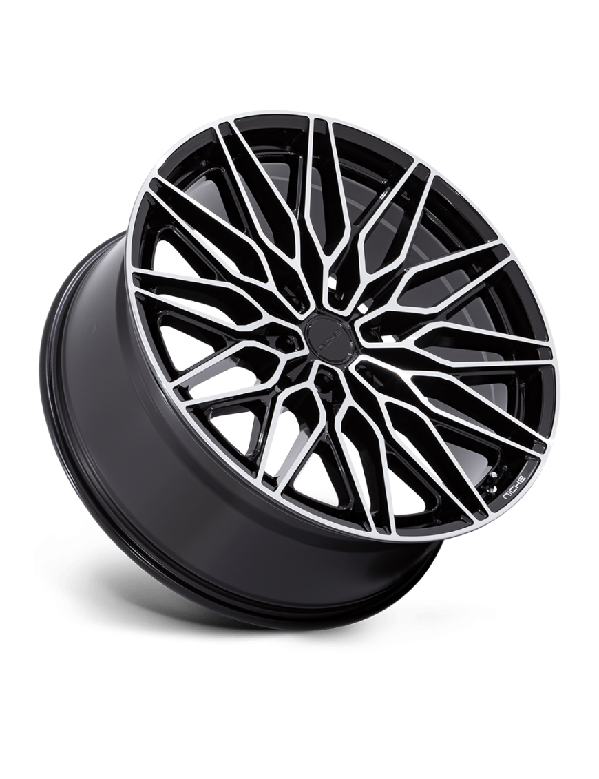 Felga aluminiowa NC278 CALABRIA 6 Gloss Black W/ Machined NICHE ROAD WHEELS