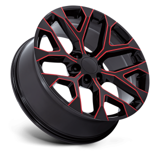Felga aluminiowa PR177 Gloss Black Red Milled PERFORMANCE REPLICAS - ujęcie 2