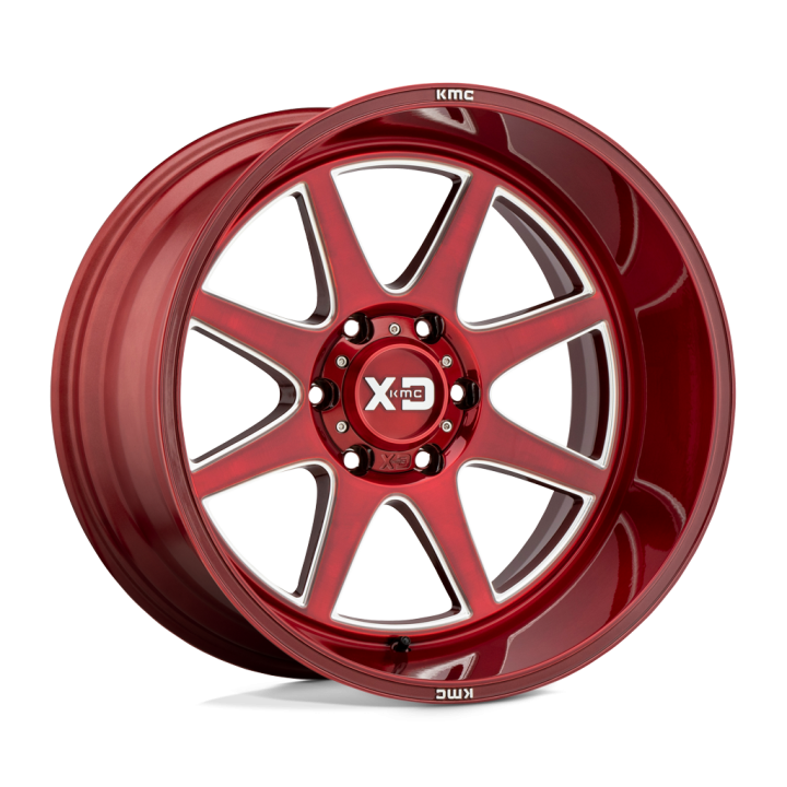 Felga aluminiowa XD844 PIKE Brushed Red W/ Milled Accents XD SERIES