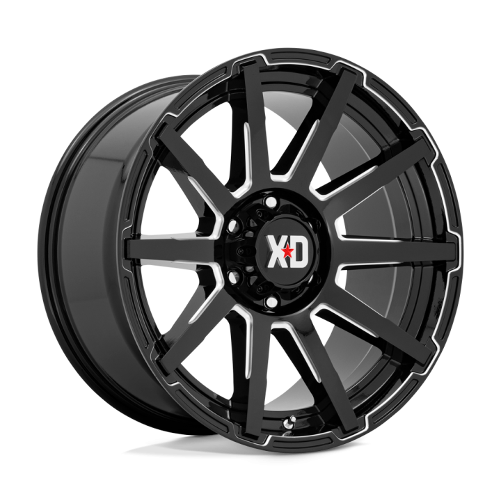 Felga aluminiowa XD847 OUTBREAK Gloss Black Milled XD SERIES - ujęcie 3