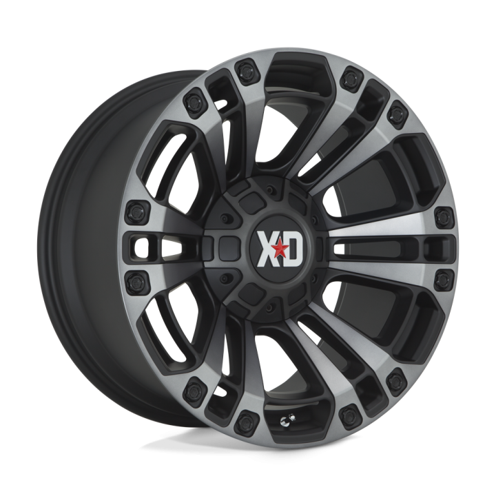 Felga aluminiowa XD851 MONSTER 3 Satin Black W/ Gray Tint XD SERIES - ujęcie 4