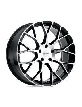 Felga aluminiowa P2B Gloss Black W/ Machined Face PETROL