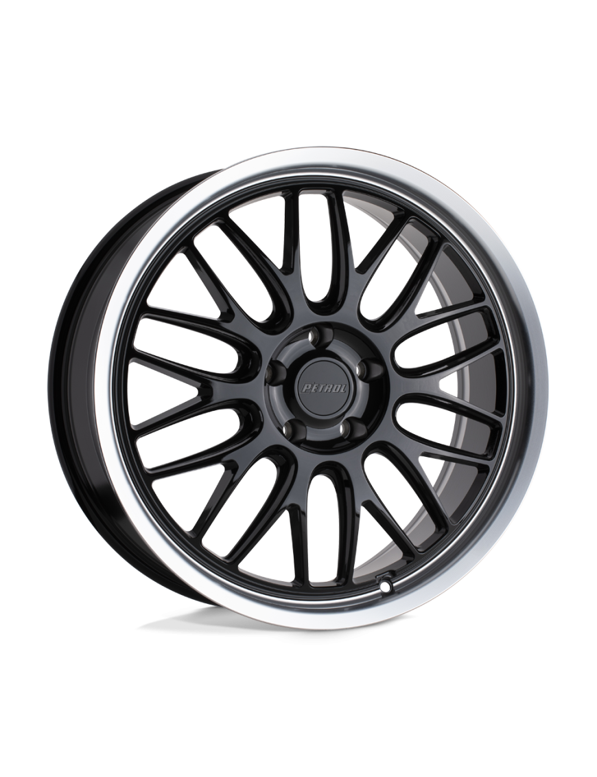Felga aluminiowa P4C Gloss Black W/ Machined Cut Lip PETROL