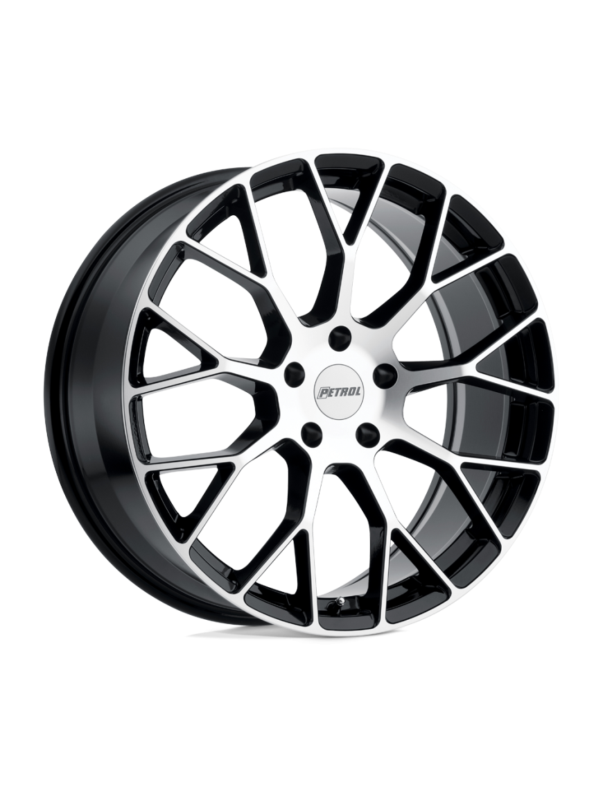 Felga aluminiowa P2B Gloss Black W/ Machined Face PETROL