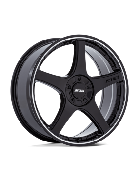 Felga aluminiowa PE003 P2E Gloss Black W/ Machined Lip PETROL