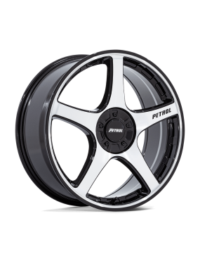 Felga aluminiowa PE003 P2E Gloss Black W/ Machined Face PETROL