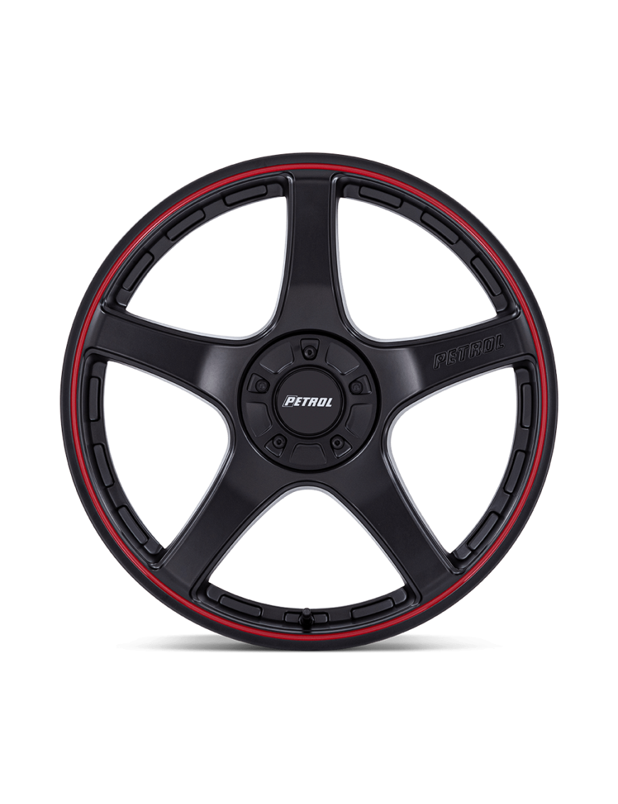 Felga aluminiowa PE003 P2E Matte Black W/ Red Lip PETROL - ujęcie 2