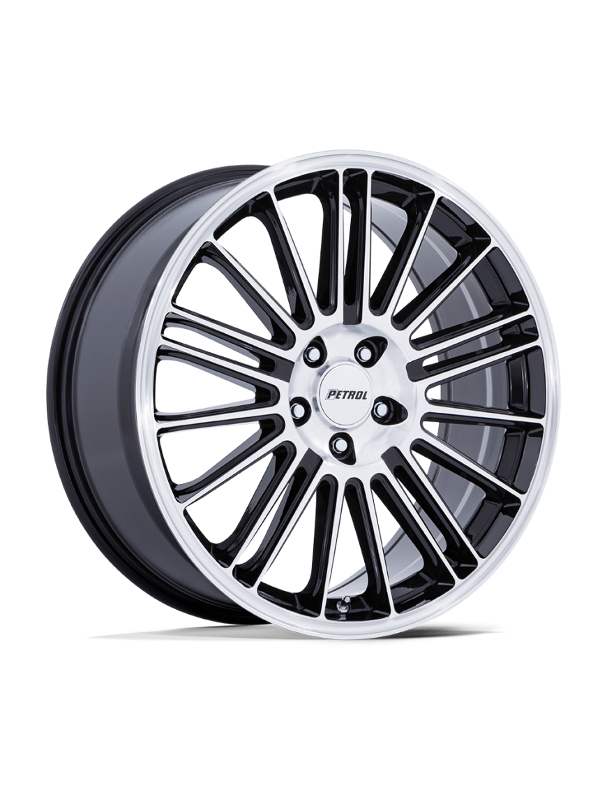 Felga aluminiowa PE001 P1D Gloss Black W/ Machined Face PETROL