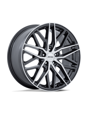 Felga aluminiowa PE004 P3E Gloss Gunmetal W/ Brushed Machined Face PETROL