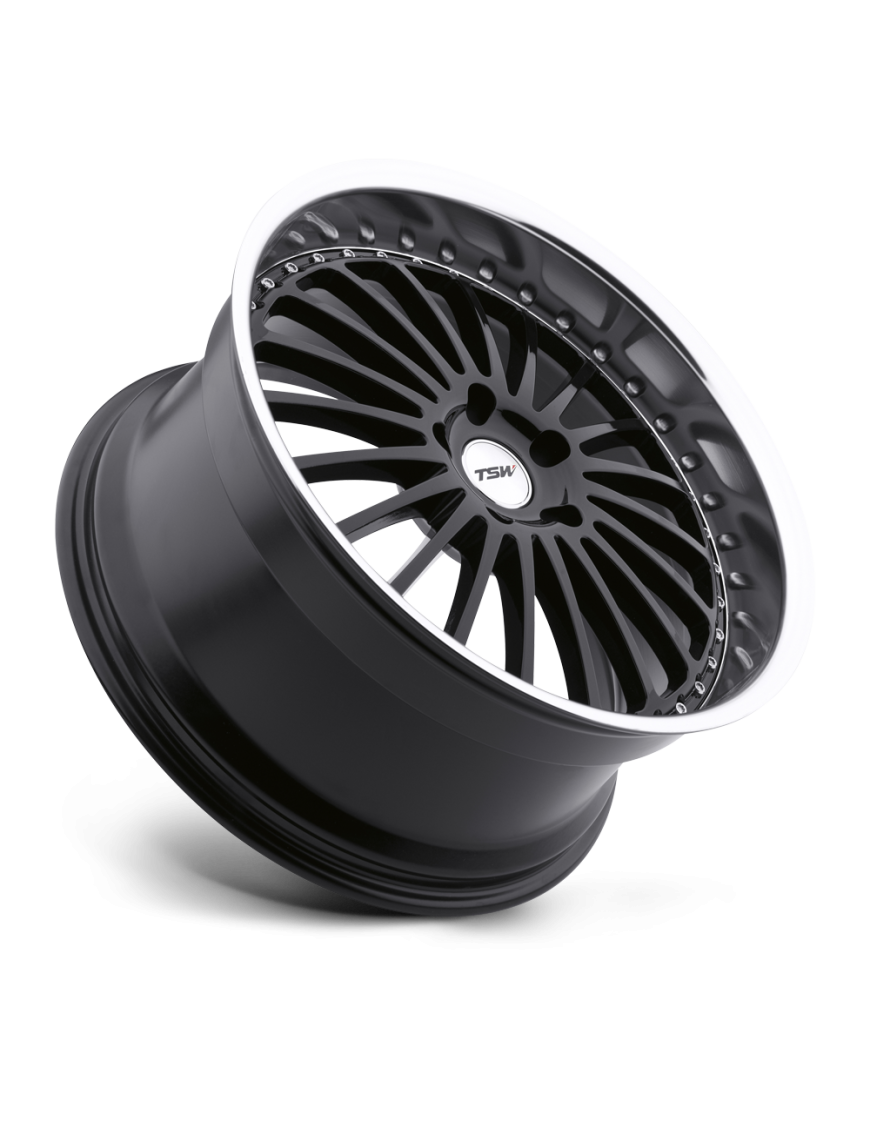 Felga aluminiowa SILVERSTONE Gloss Black W/ Mirror Cut Lip TSW - ujęcie 3