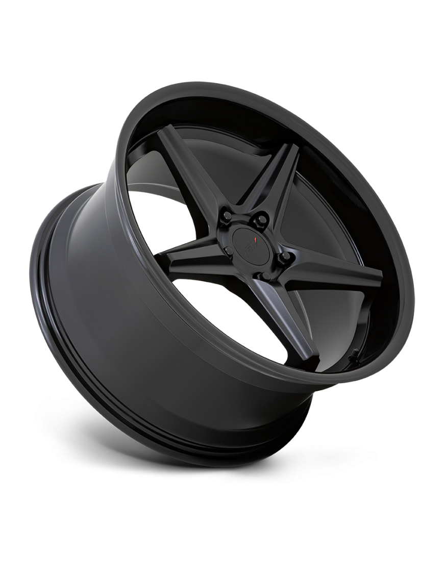 Felga aluminiowa LAUNCH Matte Black W/ Gloss Black Lip TSW
