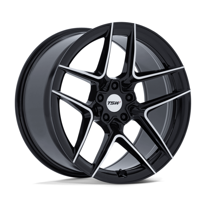 Felga aluminiowa TW008 SLIPSTREAM Gloss Black Machined TSW