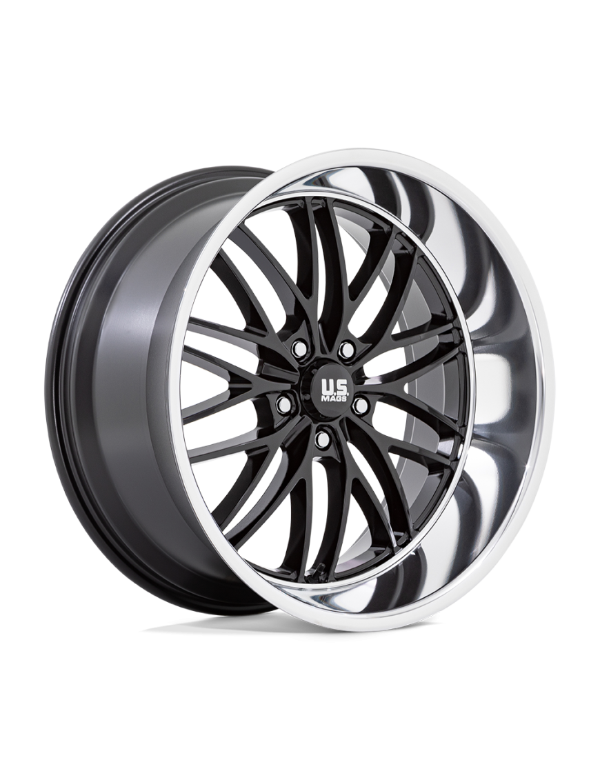 Felga aluminiowa U138 SANTA CRUZ Gloss Black W/ Diamond Cut Lip US MAGS 10.5x22 ET0 5x127