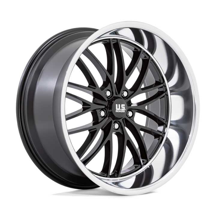 Felga aluminiowa U138 SANTA CRUZ Gloss Black W/ Diamond Cut Lip US MAGS 10.5x22 ET0 5x127