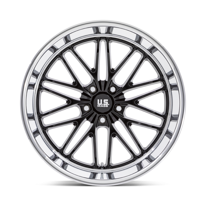 Felga aluminiowa U138 SANTA CRUZ Gloss Black W/ Diamond Cut Lip US MAGS 10.5x22 ET0 5x127 - ujęcie 3