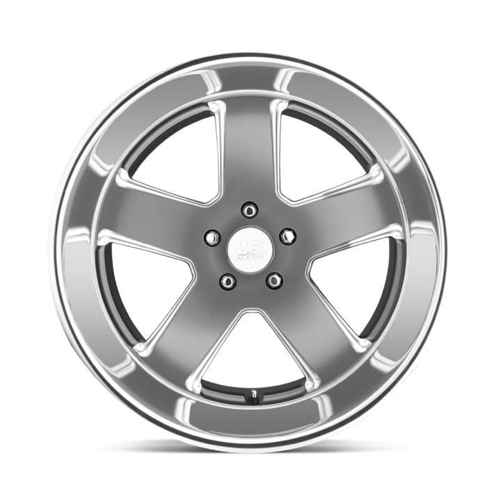 Felga aluminiowa U118 HUSTLER Matte Gun Metal US MAGS 11.0x22 ET18 5x127 - ujęcie 2