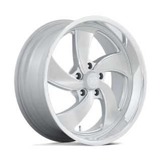 Felga aluminiowa U134 DESPERADO Silver Brushed Face Milled Diamond Cut Lip US MAGS 9.5x20 ET1 5x127 L
