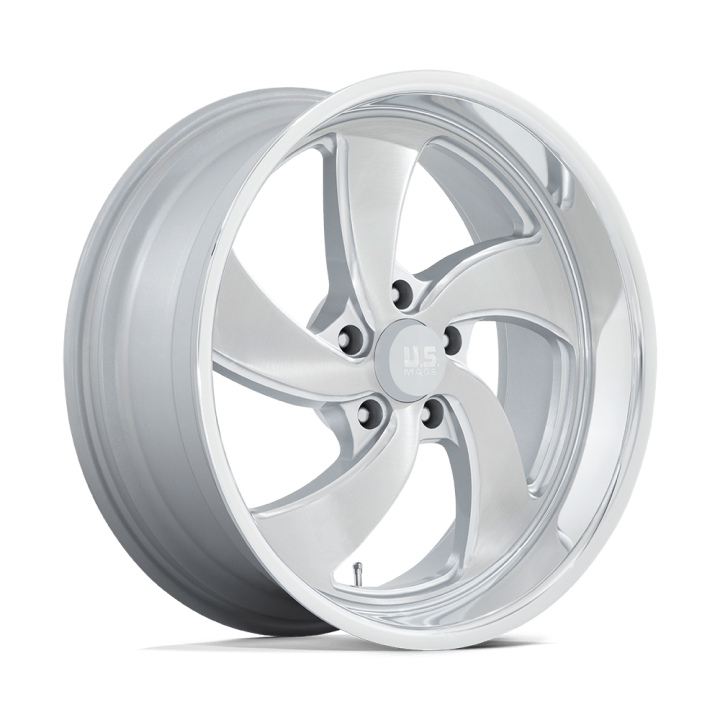 Felga aluminiowa U134 DESPERADO Silver Brushed Face Milled Diamond Cut Lip US MAGS 9.5x20 ET1 5x127 L