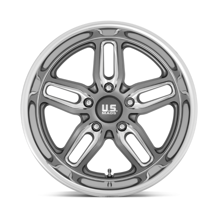 Felga aluminiowa U129 CTEN Matte Gun Metal Milled US MAGS 10.5x22 ET1 5x127 - ujęcie 2