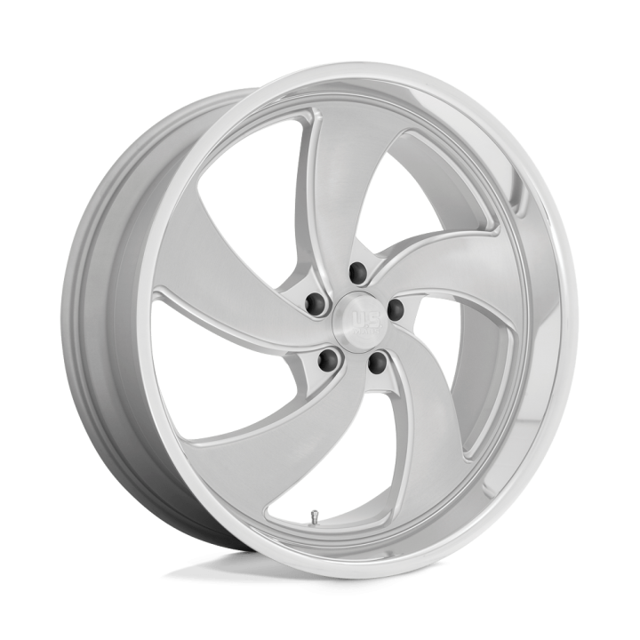 Felga aluminiowa U134 DESPERADO Silver Brushed Face Milled Diamond Cut Lip US MAGS 9.0x24 ET1 5x127 R