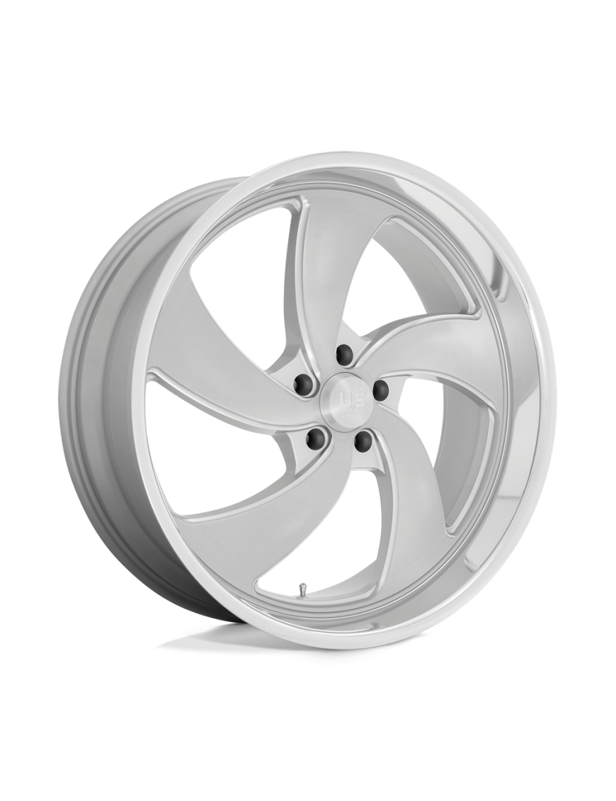 Felga aluminiowa U134 DESPERADO Silver Brushed Face Milled Diamond Cut Lip US MAGS 9.0x24 ET1 5x127 L