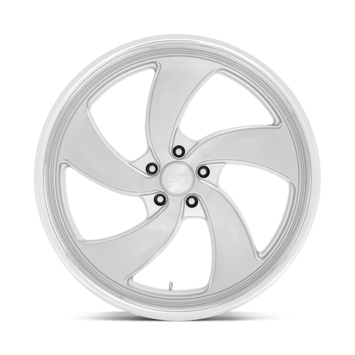 Felga aluminiowa U134 DESPERADO Silver Brushed Face Milled Diamond Cut Lip US MAGS 9.0x24 ET1 5x127 R - ujęcie 2