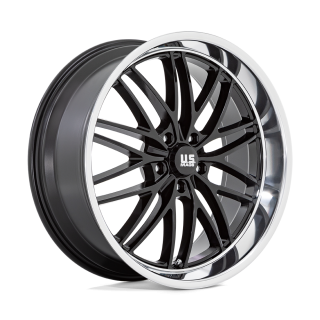 Felga aluminiowa U138 SANTA CRUZ Gloss Black W/ Diamond Cut Lip US MAGS 9.0x22 ET15 5x127