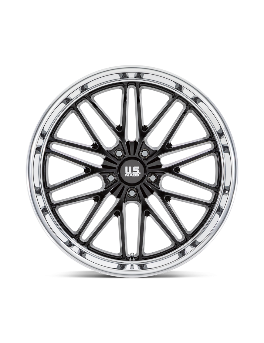 Felga aluminiowa U138 SANTA CRUZ Gloss Black W/ Diamond Cut Lip US MAGS 9.0x22 ET15 5x127