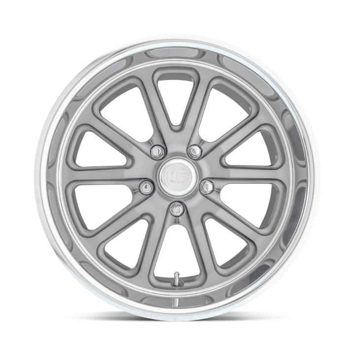 Felga aluminiowa U111 RAMBLER Textured Gray W/ Diamond Cut Lip US MAGS 8.0x15 ET1 5x114.3 - ujęcie 2