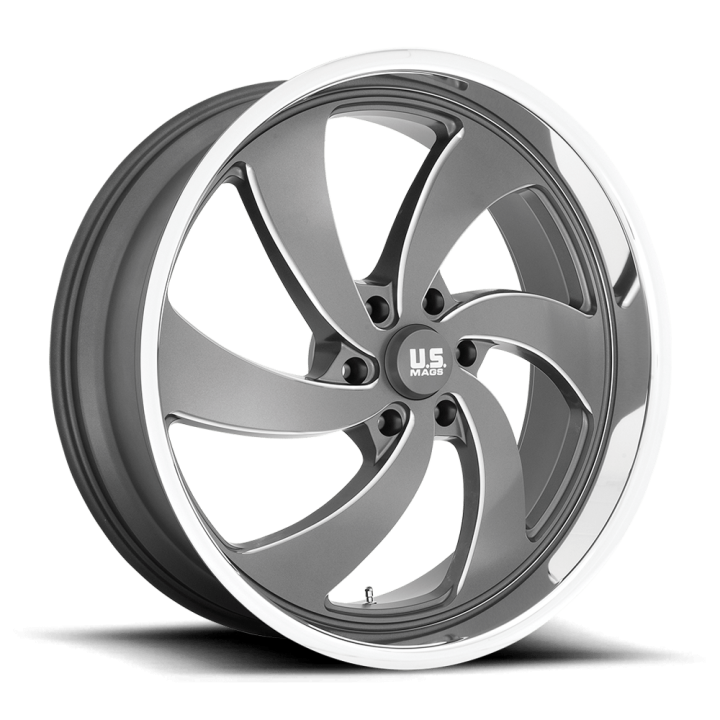 Felga aluminiowa U133 DESPERADO Anthracite Milled Diamond Cut Lip US MAGS 10.0x24 ET25 6x135 L