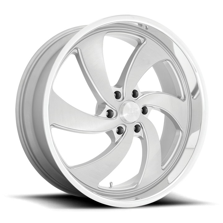 Felga aluminiowa U134 DESPERADO Silver Brushed Face Milled Diamond Cut Lip US MAGS 10.0x24 ET25 6x139.7 L