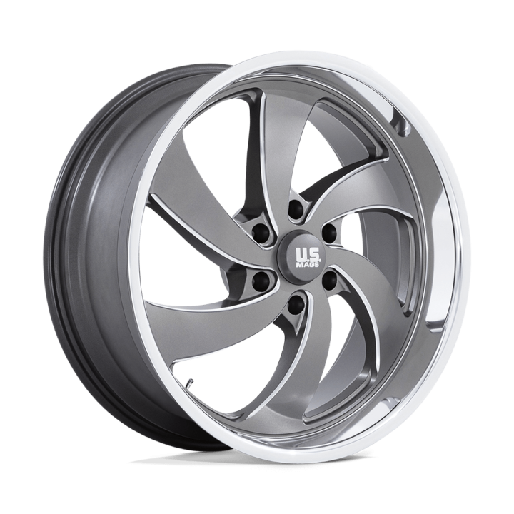 Felga aluminiowa U133 DESPERADO Anthracite Milled Diamond Cut Lip US MAGS 10.0x22 ET25 6x139.7 L