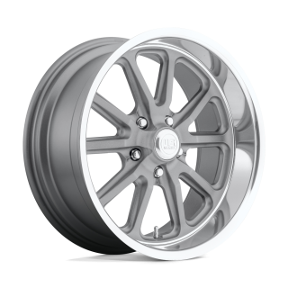 Felga aluminiowa U111 RAMBLER Textured Gray W/ Diamond Cut Lip US MAGS 7.0x18 ET1 5x114.3