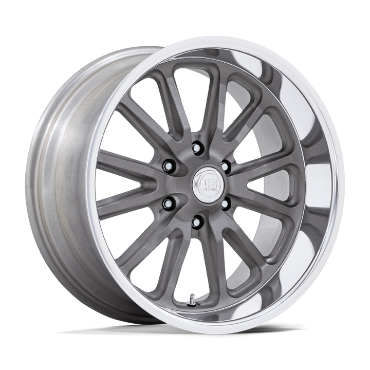 Felga aluminiowa UC145 RAMBLER 6 Matte Gunmetal Diamond Cut Lip US MAGS 9.5x20 ET1 6x139.7