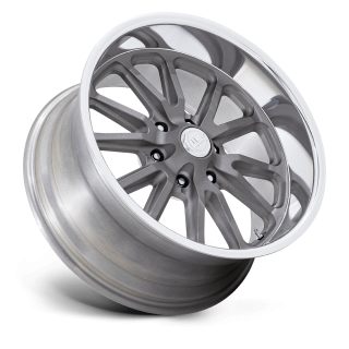 Felga aluminiowa UC145 RAMBLER 6 Matte Gunmetal Diamond Cut Lip US MAGS 8.0x20 ET1 6x139.7 - ujęcie 2
