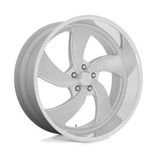 Felga aluminiowa U134 DESPERADO Silver Brushed Face Milled Diamond Cut Lip US MAGS 10.0x24 ET5 5x127 R