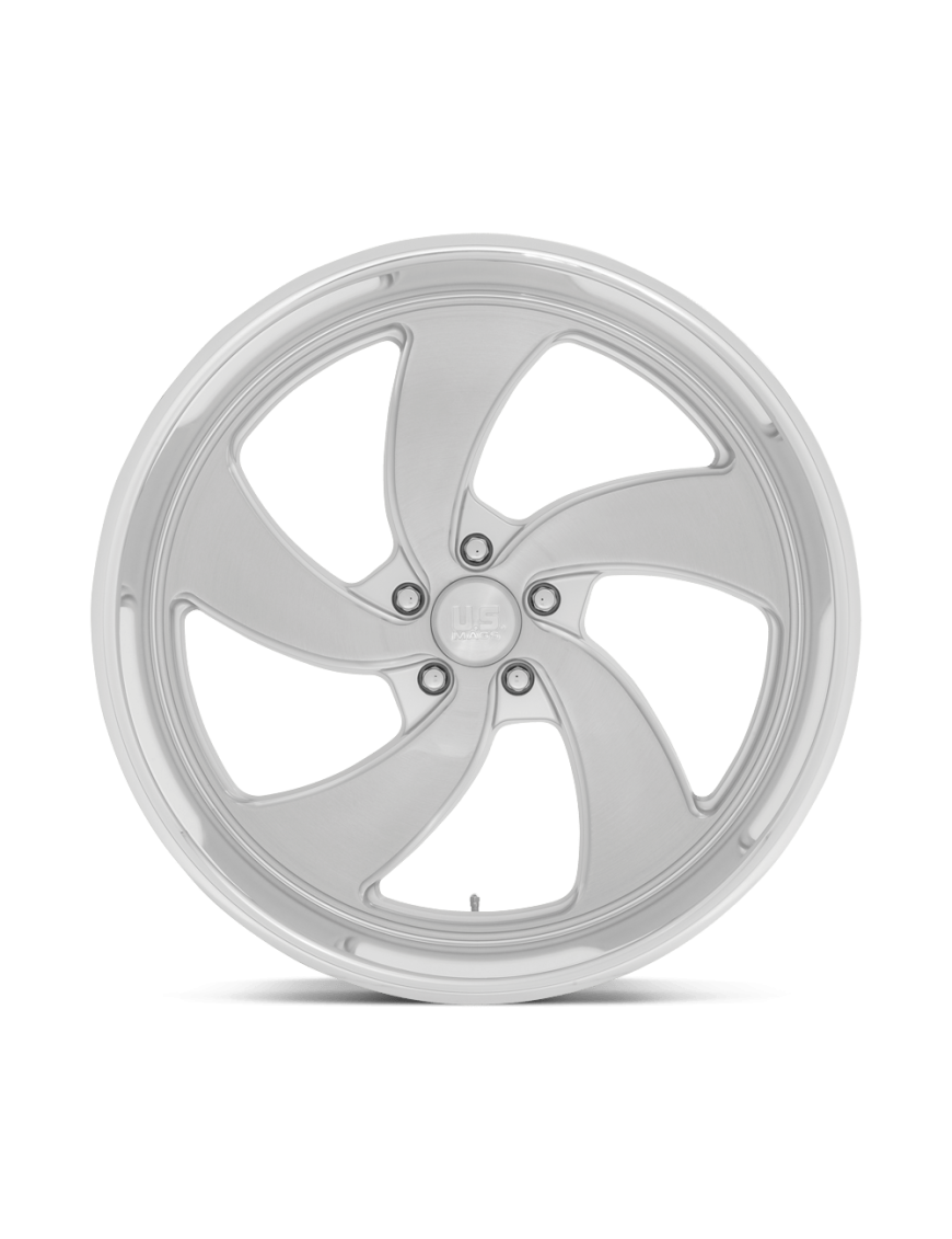 Felga aluminiowa U134 DESPERADO Silver Brushed Face Milled Diamond Cut Lip US MAGS 10.0x24 ET5 5x127 L