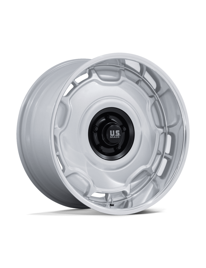 Felga aluminiowa UC146 ARLINGTON Silver Matte Black Center W/ Diamond Cut Lip US MAGS 10.5x22 ET12 5x127