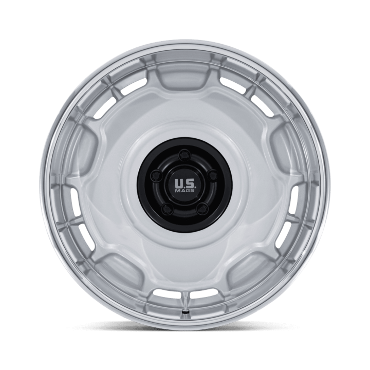 Felga aluminiowa UC146 ARLINGTON Silver Matte Black Center W/ Diamond Cut Lip US MAGS 10.5x22 ET12 5x127 - ujęcie 3
