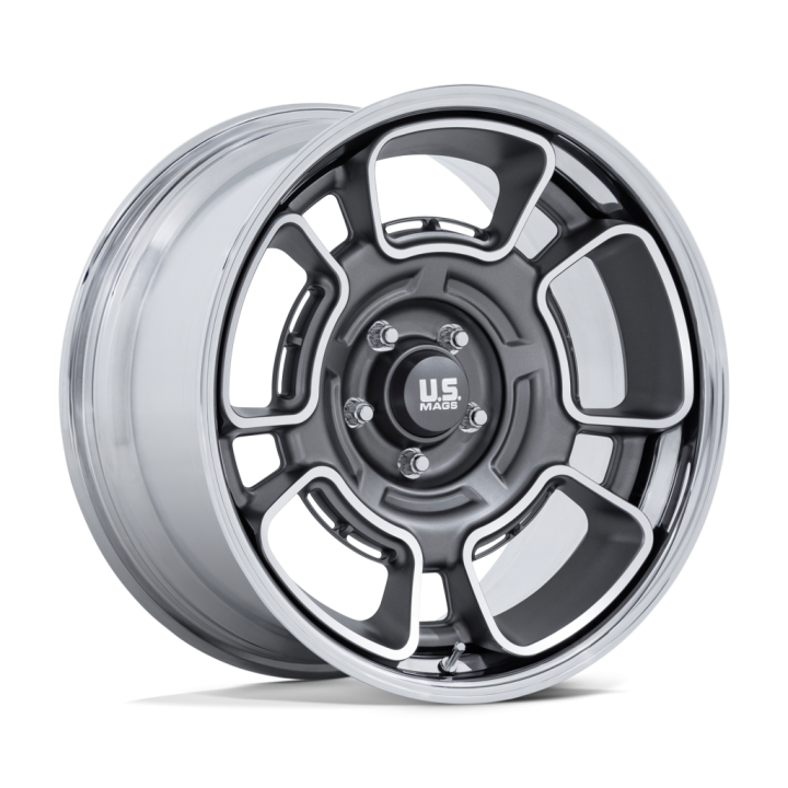Felga aluminiowa UC147 FLAGSTAFF Anthracite W/ Machined Face & Chrome Lip US MAGS 8.5x20 ET1 5x127