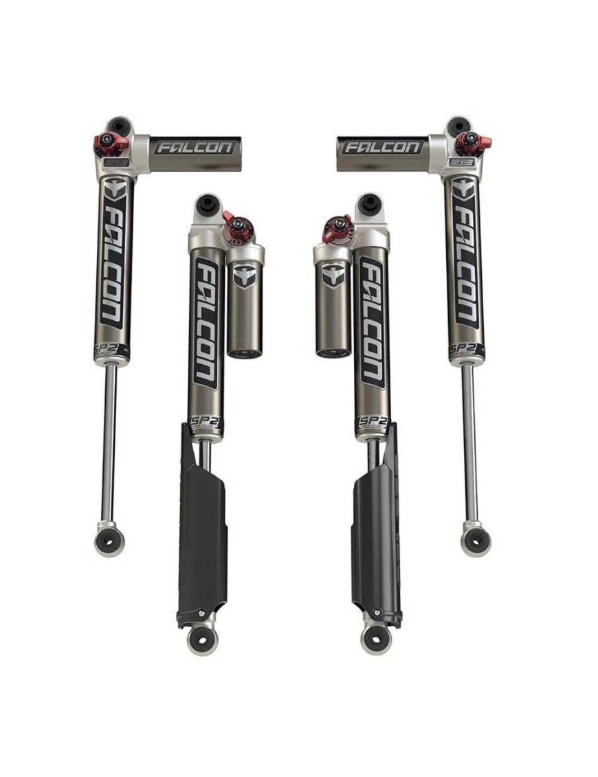 Zestaw amortyzatorów TeraFlex Falcon Series SP2 3.3 Fast Adjust Piggyback Lift 2-4,5" Benzyna
